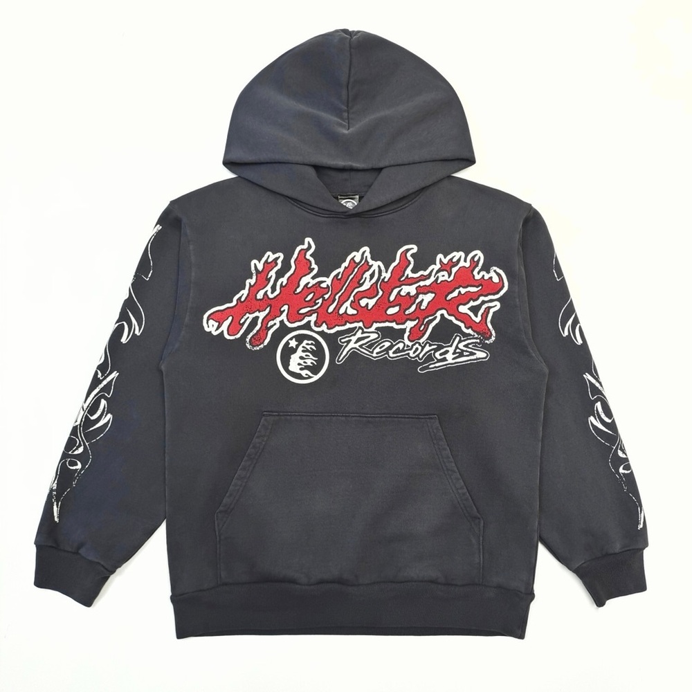 Men's Grey Graphic Hoodie